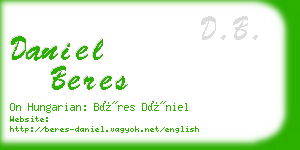 daniel beres business card